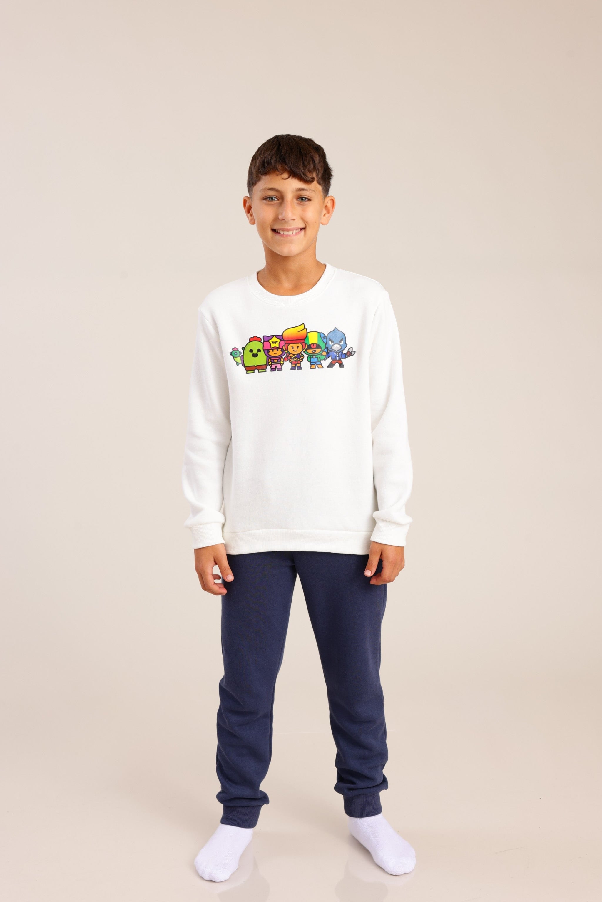 FOX בנים אחר פיג'מה ממותגת בראול סטארס פיג'מה ממותגת בראול סטארס