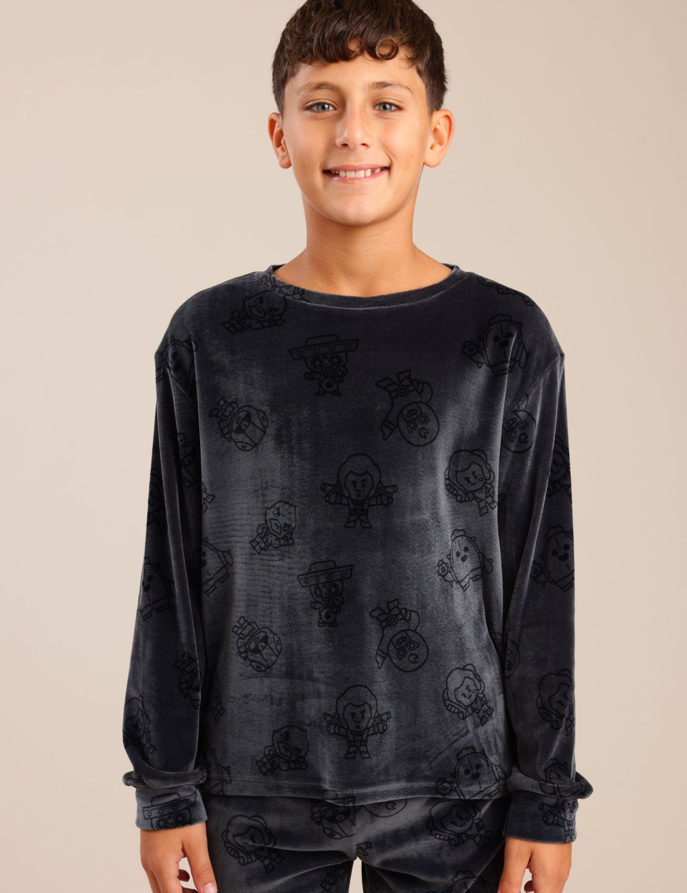 FOX בנים אחר פיג'מה ממותגת בראול סטארס פיג'מה ממותגת בראול סטארס