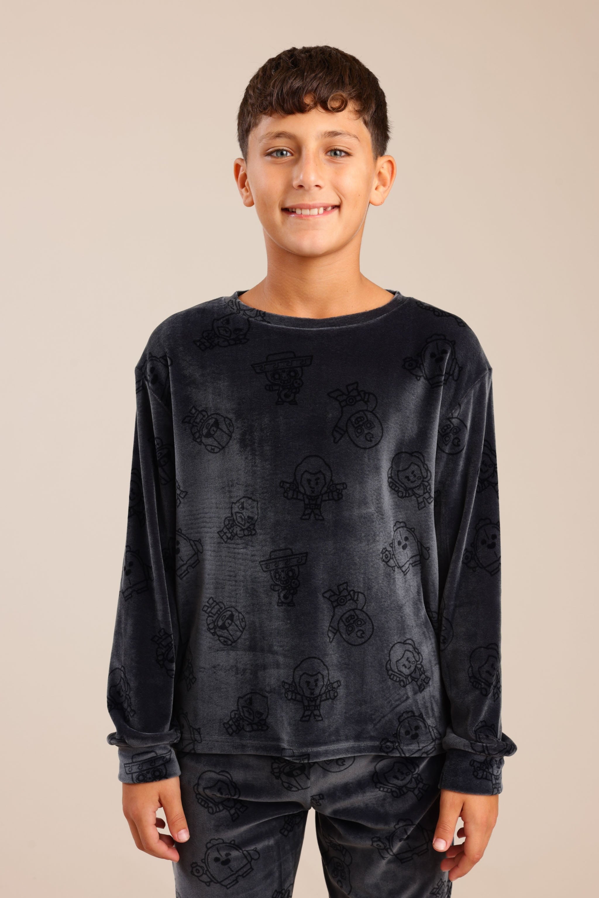 FOX בנים אחר פיג'מה ממותגת בראול סטארס פיג'מה ממותגת בראול סטארס