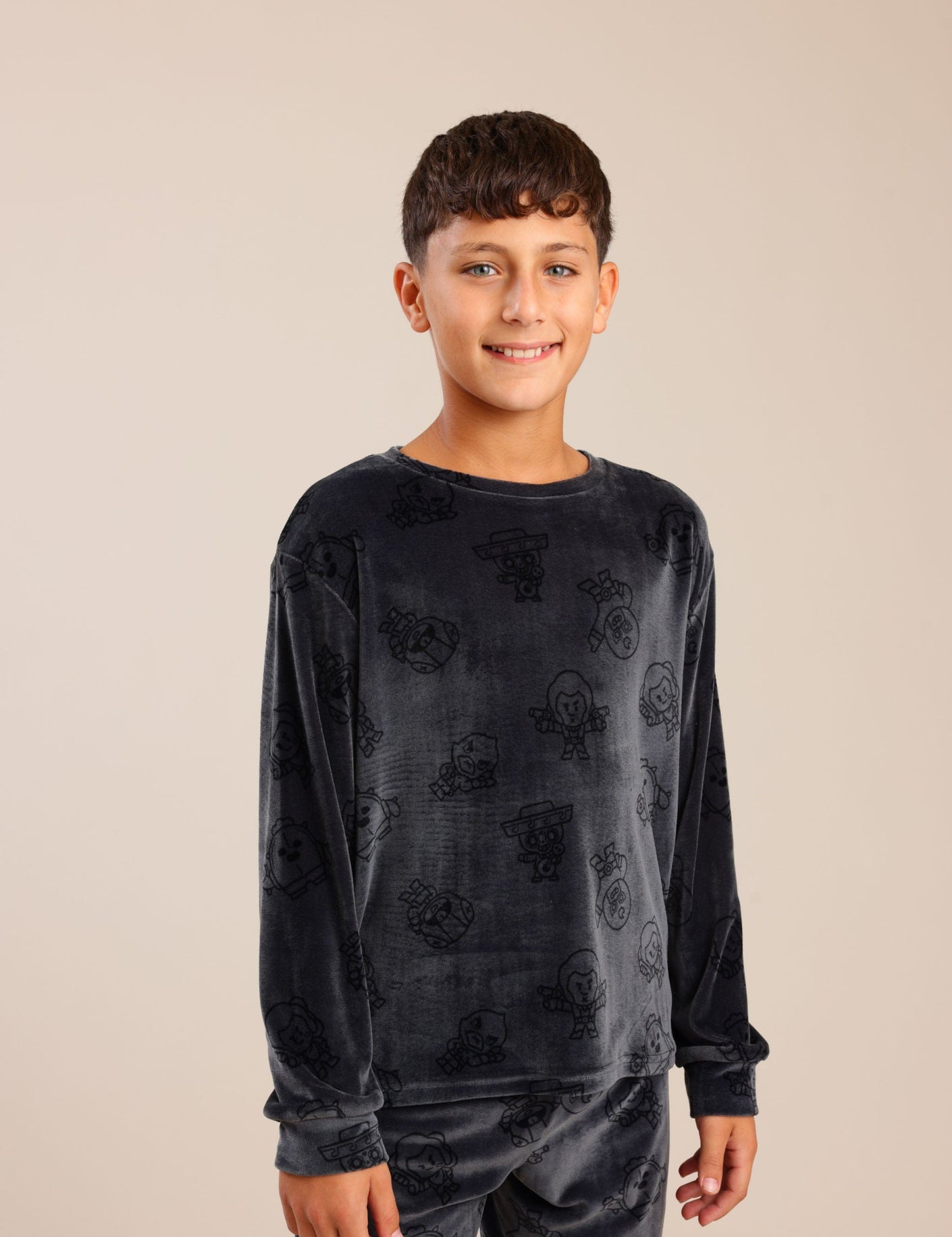 FOX בנים אחר פיג'מה ממותגת בראול סטארס פיג'מה ממותגת בראול סטארס