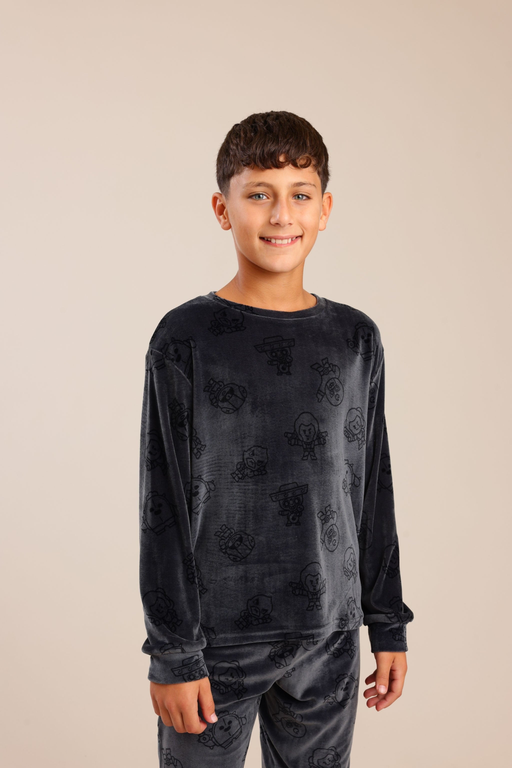 FOX בנים אחר פיג'מה ממותגת בראול סטארס פיג'מה ממותגת בראול סטארס