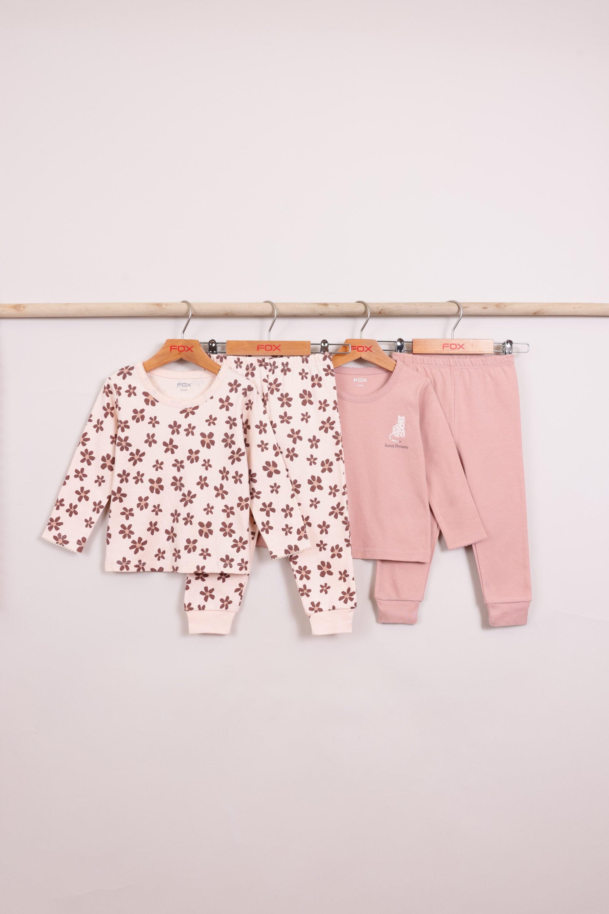 FOX תינוקות בנות אחר מארז 2 פיג'מות עם הדפס מארז 2 פיג'מות עם הדפס