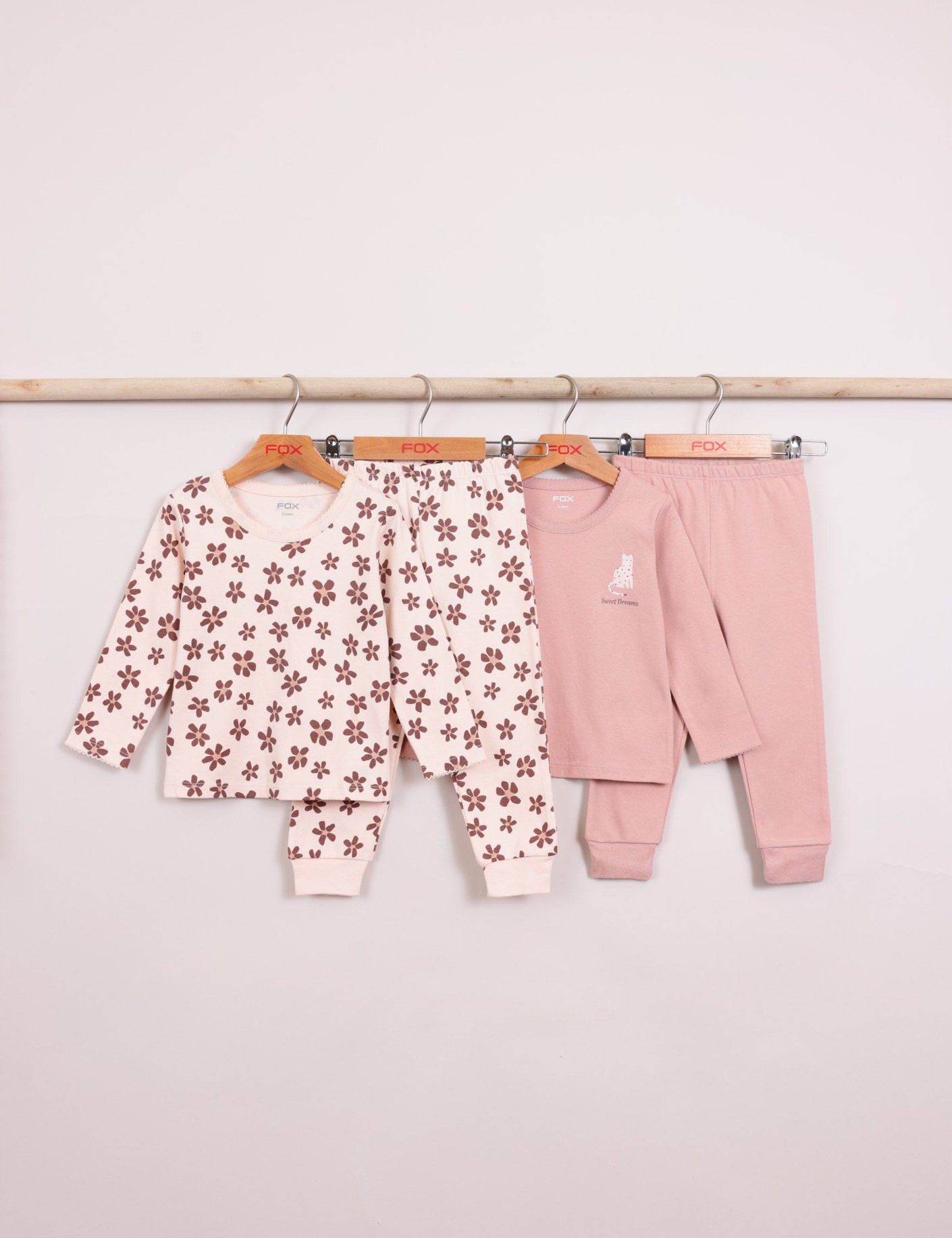 FOX תינוקות בנות אחר מארז 2 פיג'מות עם הדפס מארז 2 פיג'מות עם הדפס