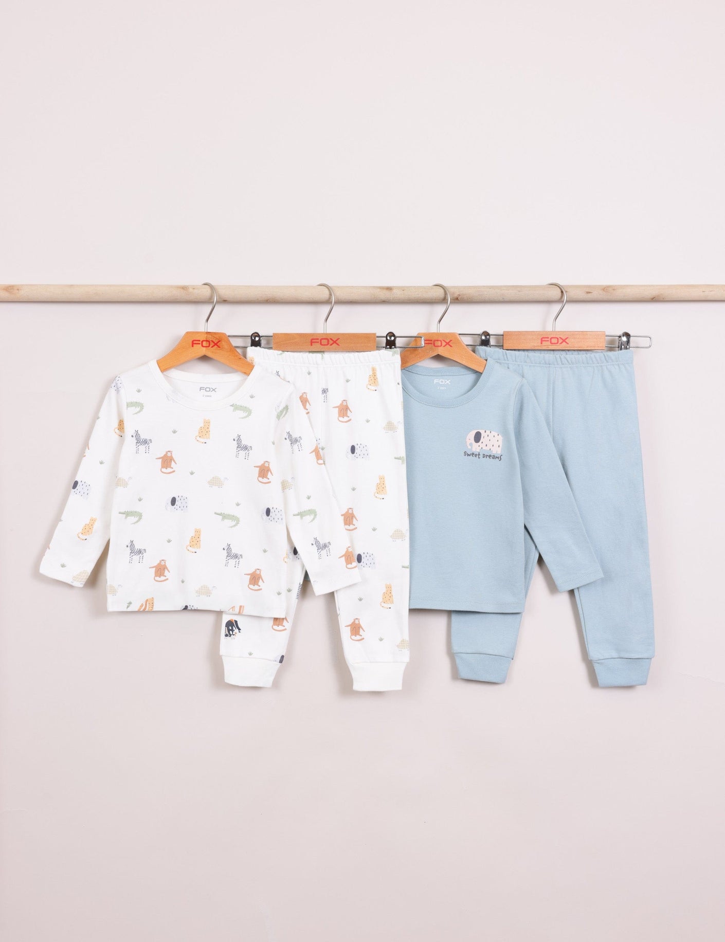 FOX תינוקות בנים אחר מארז 2 פיג'מות עם הדפס מארז 2 פיג'מות עם הדפס