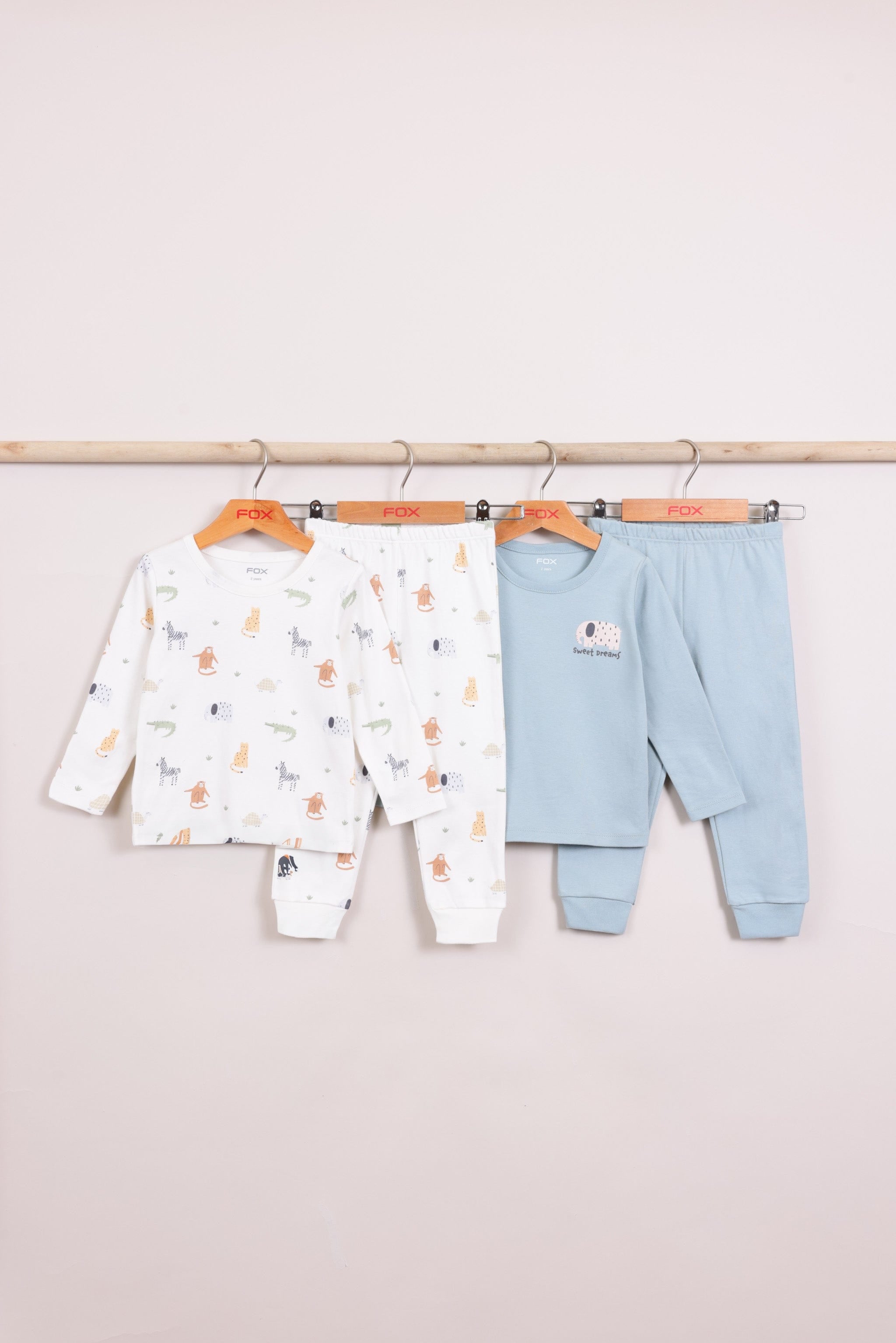 FOX תינוקות בנים אחר מארז 2 פיג'מות עם הדפס מארז 2 פיג'מות עם הדפס