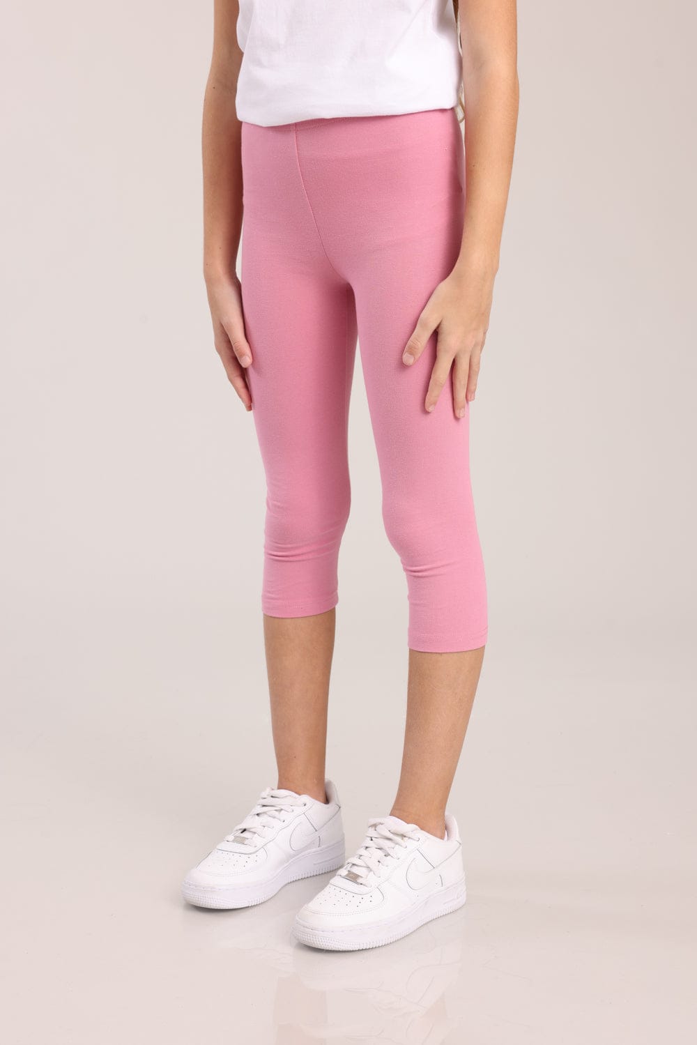 FOX בנות מכנסיים טייץ חלק 3/4 טייץ חלק 3/4