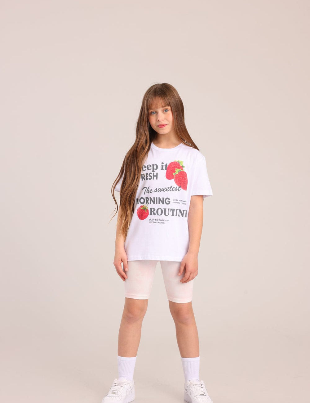 FOX בנות מכנסיים קצרים טייץ עם הדפס טייץ עם הדפס