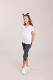 FOX בנות מכנסיים טייץ עם הדפס טייץ עם הדפס