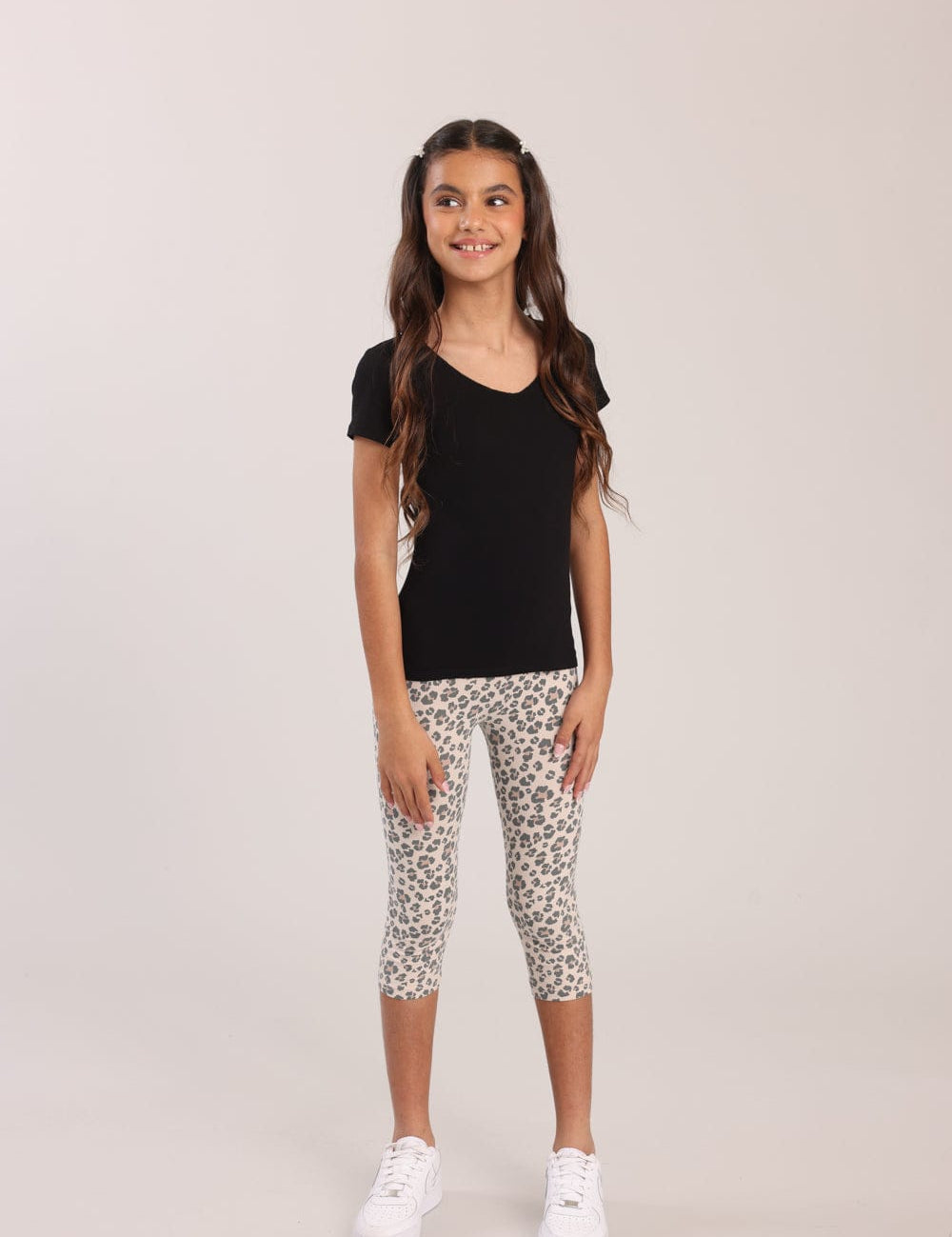 FOX בנות מכנסיים טייץ עם הדפס טייץ עם הדפס