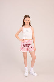 FOX בנות מכנסיים קצרים מכנסיים קצרים ממותגים סטיץ' דיסני מכנסיים קצרים ממותגים סטיץ' דיסני