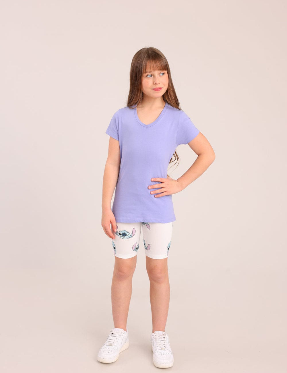 FOX בנות מכנסיים קצרים טייץ קצר ממותג סטיץ' דיסני טייץ קצר ממותג סטיץ' דיסני