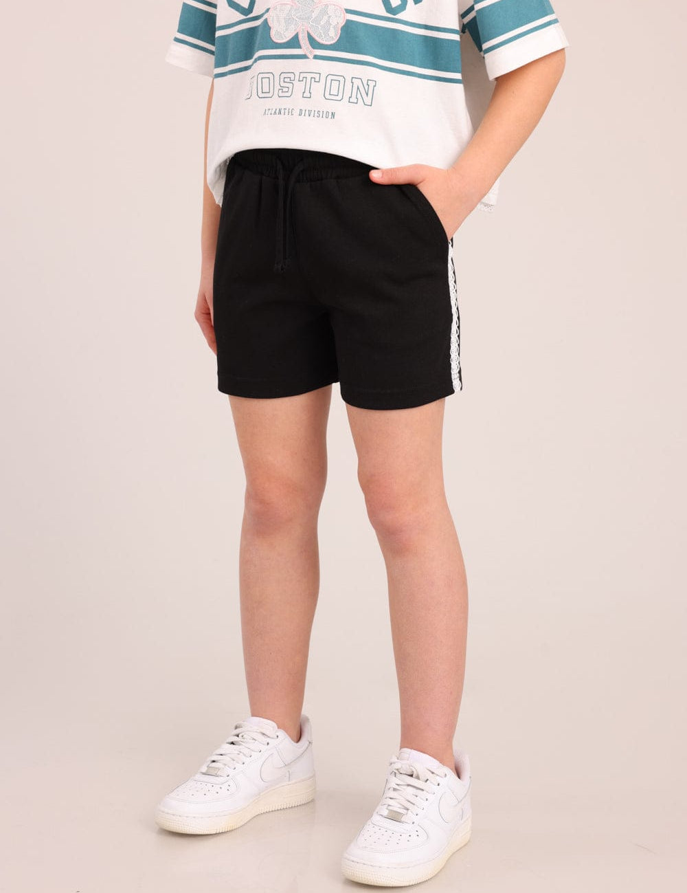 FOX בנות מכנסיים קצרים מכנסי טק קצרים מכנסי טק קצרים