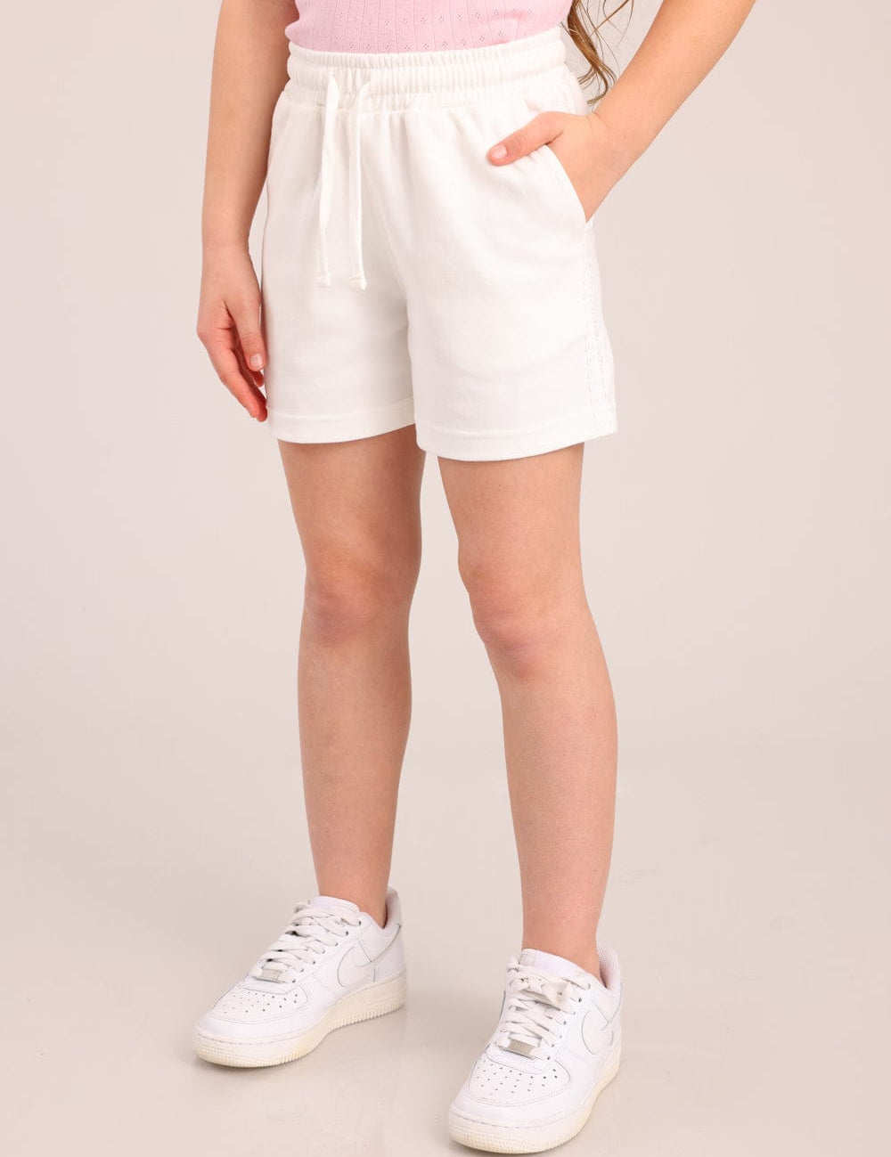 FOX בנות מכנסיים קצרים מכנסי טק קצרים מכנסי טק קצרים