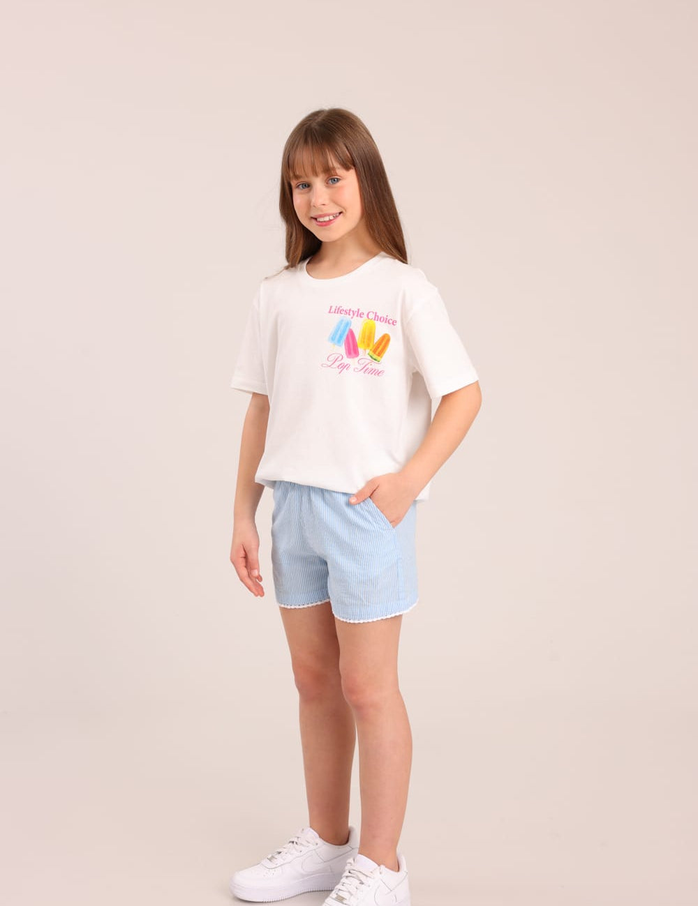 FOX בנות מכנסיים קצרים מכנסי אריג מכנסי אריג