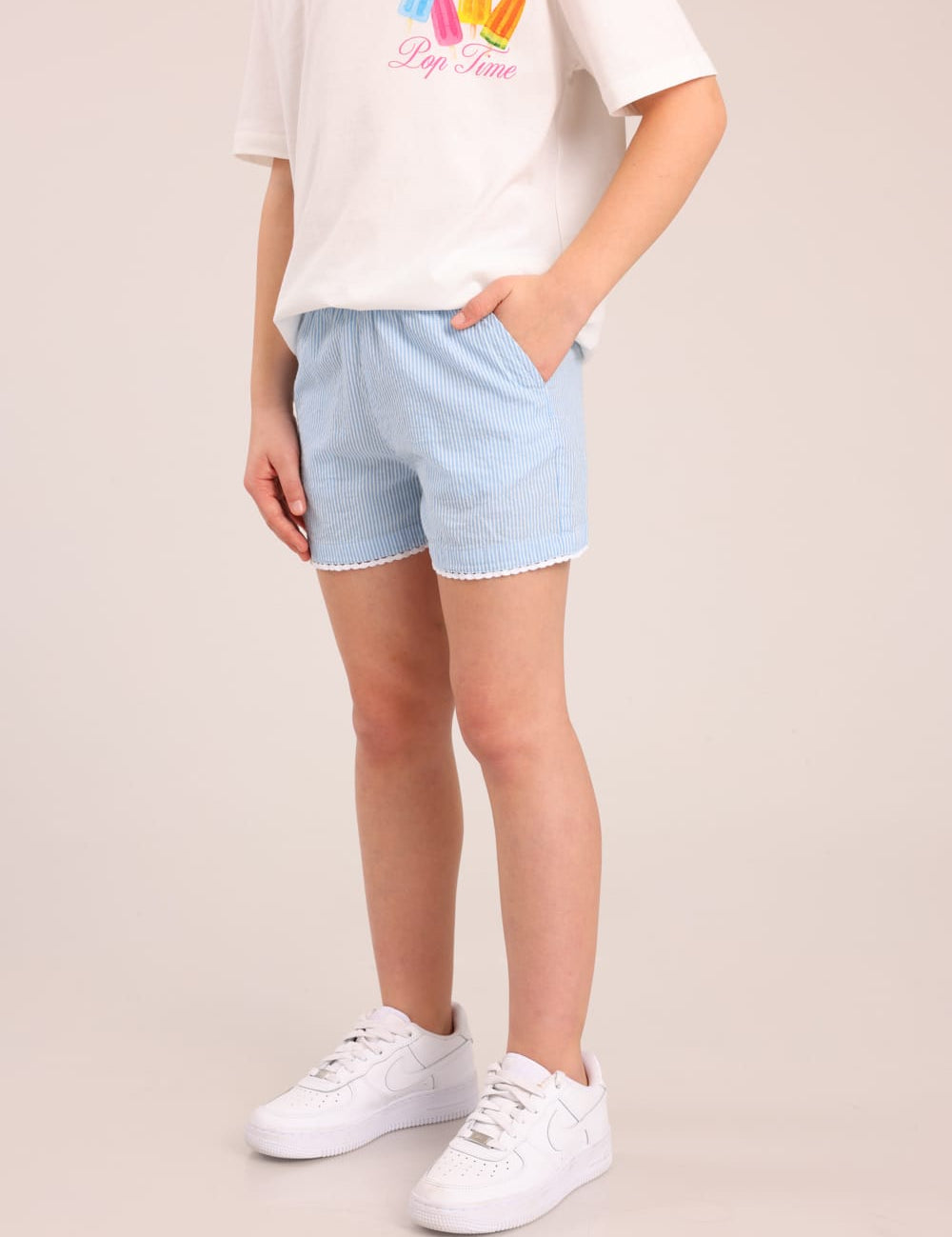 FOX בנות מכנסיים קצרים מכנסי אריג מכנסי אריג