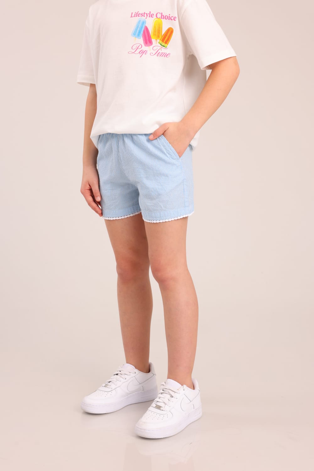 FOX בנות מכנסיים קצרים מכנסי אריג מכנסי אריג