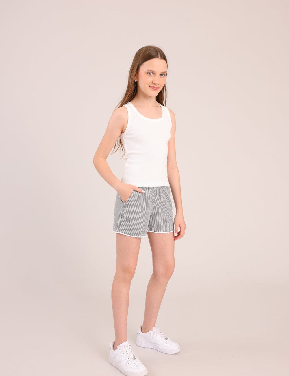 FOX בנות מכנסיים קצרים מכנסי אריג מכנסי אריג