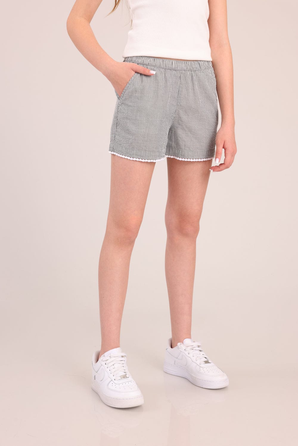 FOX בנות מכנסיים קצרים מכנסי אריג מכנסי אריג