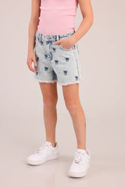 FOX בנות מכנסיים קצרים מכנסי ג'ינס ממותגים סטיץ' דיסני מכנסי ג'ינס ממותגים סטיץ' דיסני