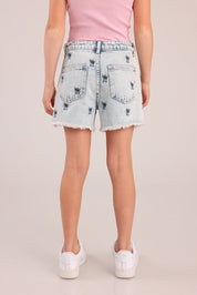 FOX בנות מכנסיים קצרים מכנסי ג'ינס ממותגים סטיץ' דיסני מכנסי ג'ינס ממותגים סטיץ' דיסני