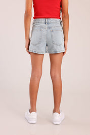 FOX בנות מכנסיים קצרים מכנסי ג'ינס מכנסי ג'ינס