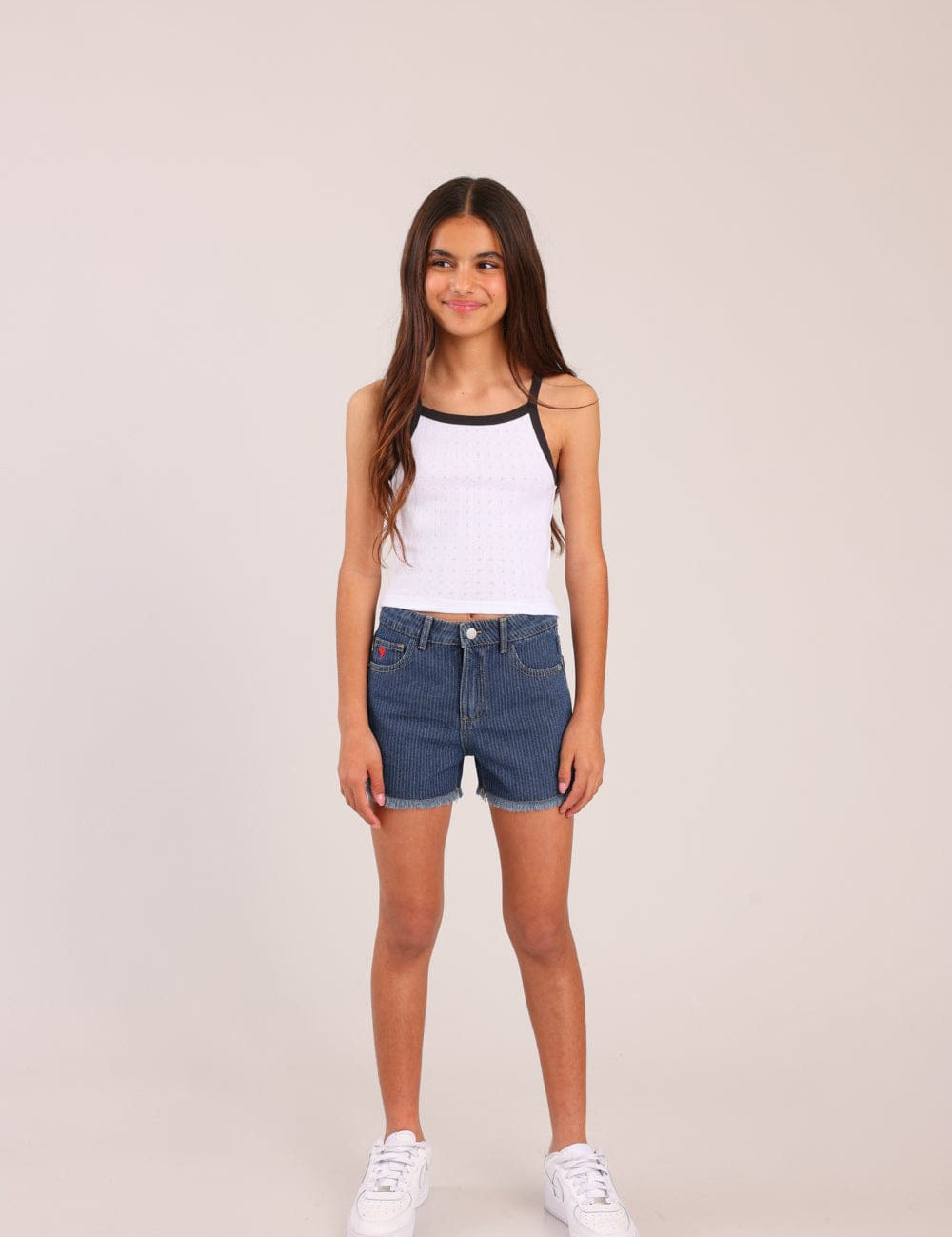 FOX בנות מכנסיים קצרים שורט ג'ינס שורט ג'ינס