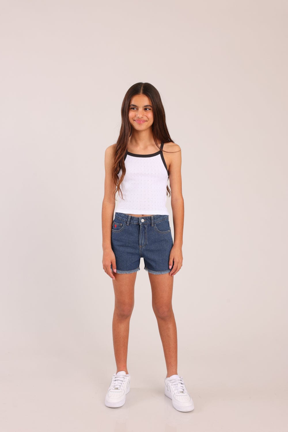 FOX בנות מכנסיים קצרים שורט ג'ינס שורט ג'ינס