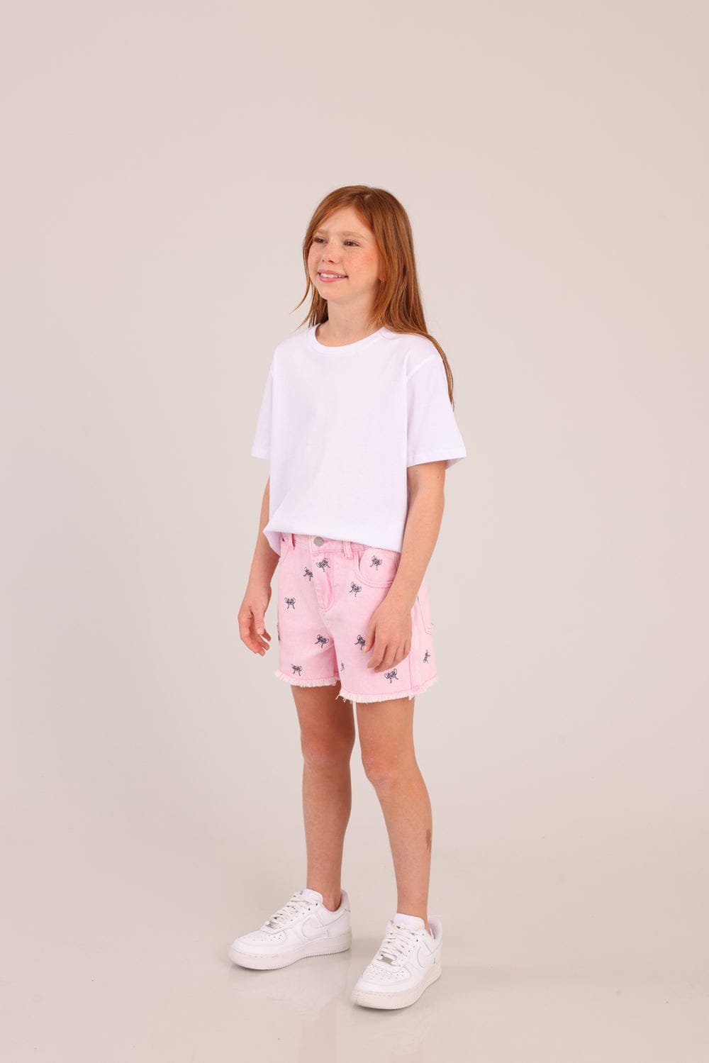 FOX בנות מכנסיים קצרים מכנסי ג'ינס ממותגים סטיץ' דיסני מכנסי ג'ינס ממותגים סטיץ' דיסני