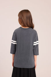 FOX בנות חולצה קצרה חולצה ממותגת סטיץ' דיסני חולצה ממותגת סטיץ' דיסני