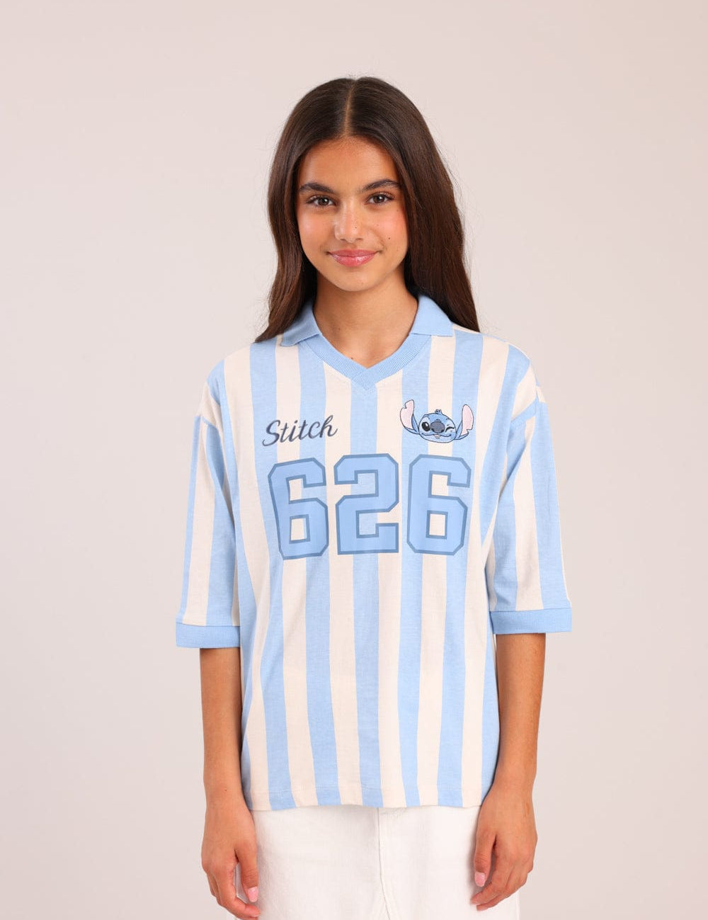 FOX בנות חולצה קצרה חולצה ממותגת סטי'ץ דיסני חולצה ממותגת סטי'ץ דיסני