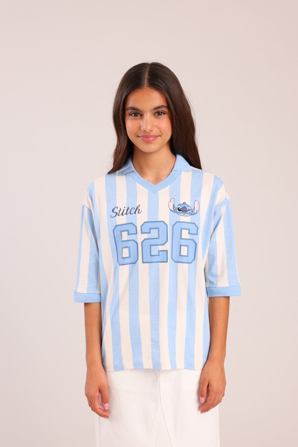 FOX בנות חולצה קצרה חולצה ממותגת סטי'ץ דיסני חולצה ממותגת סטי'ץ דיסני