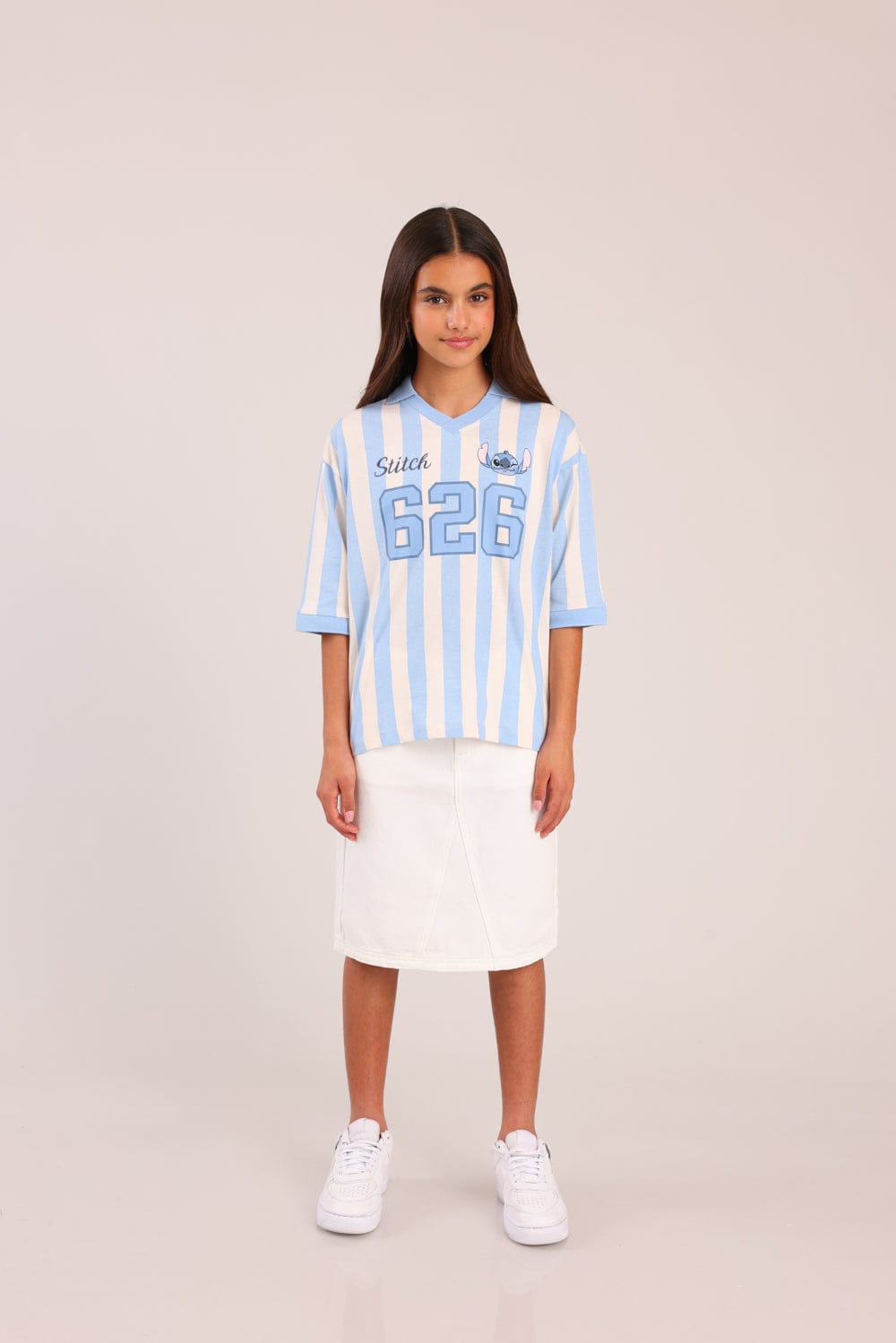 FOX בנות חולצה קצרה חולצה ממותגת סטי'ץ דיסני חולצה ממותגת סטי'ץ דיסני