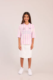 FOX בנות חולצה קצרה חולצה ממותגת סטיץ' דיסני חולצה ממותגת סטיץ' דיסני