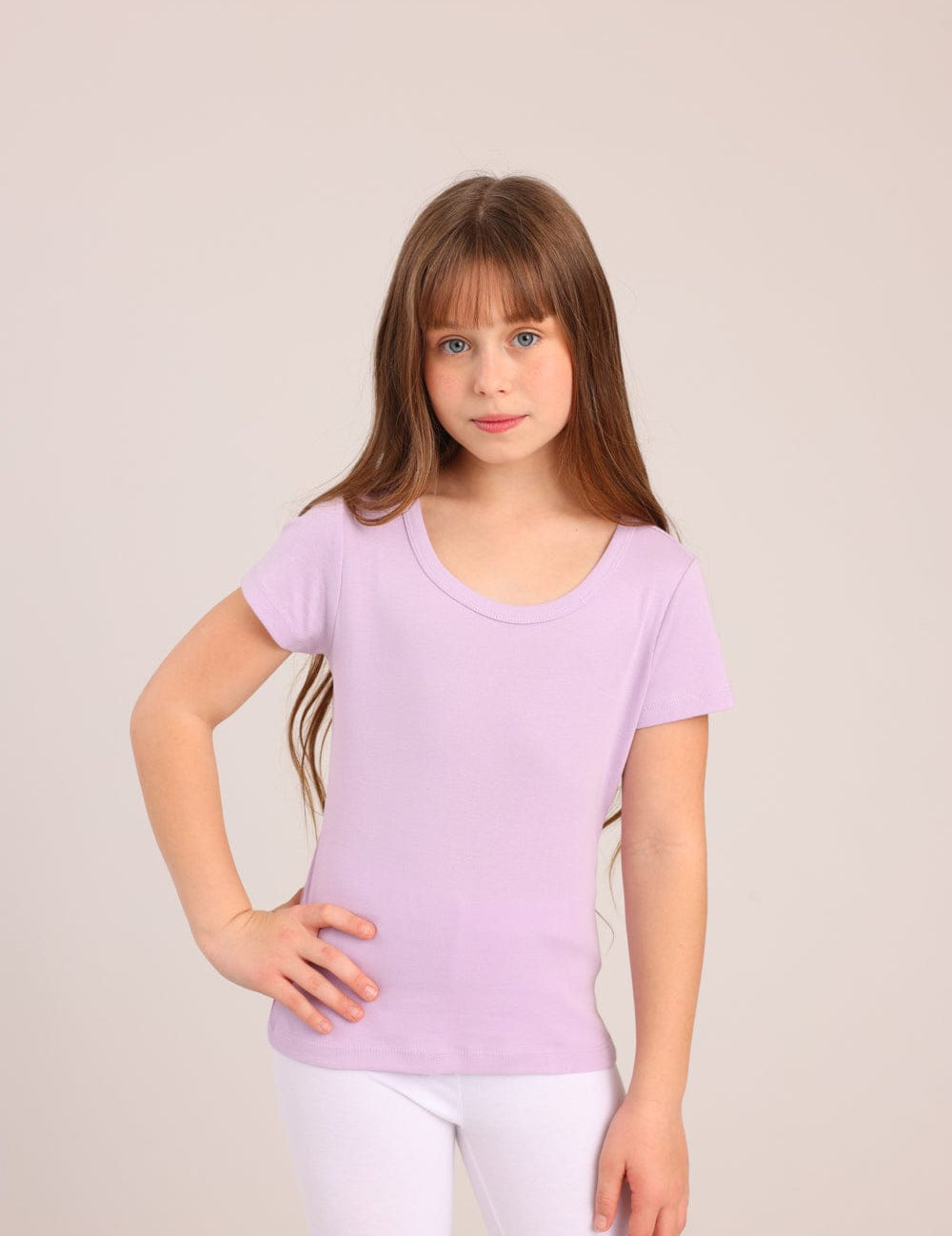 FOX בנות חולצה קצרה חולצת בייסיק קצרה חולצת בייסיק קצרה