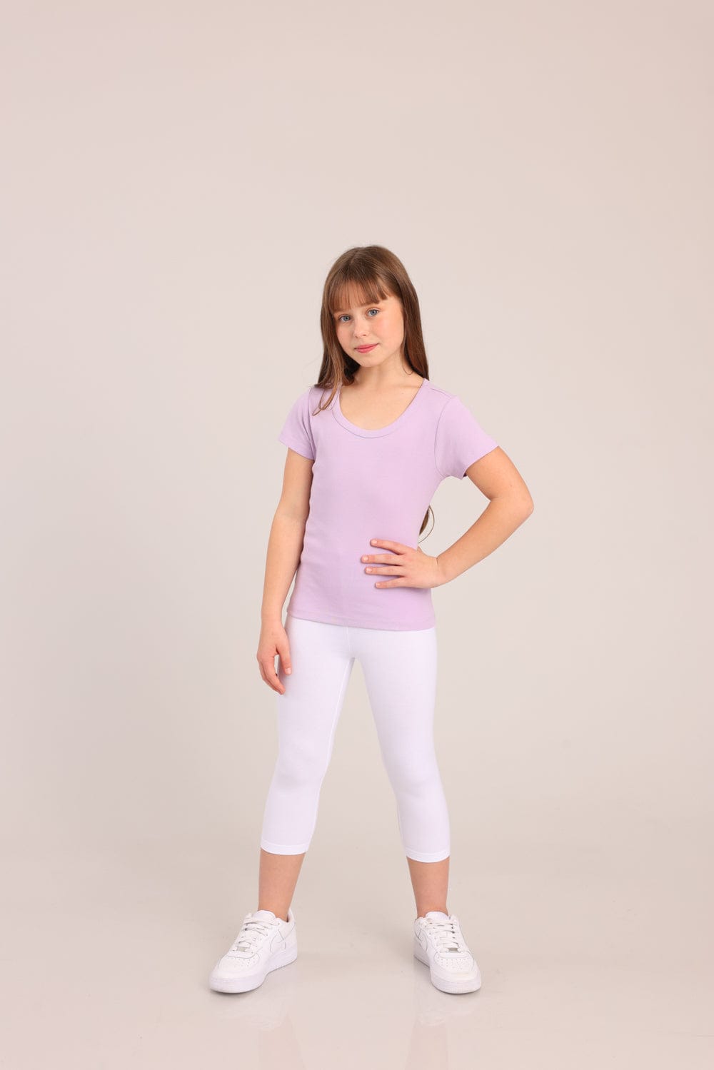 FOX בנות חולצה קצרה חולצת בייסיק קצרה חולצת בייסיק קצרה