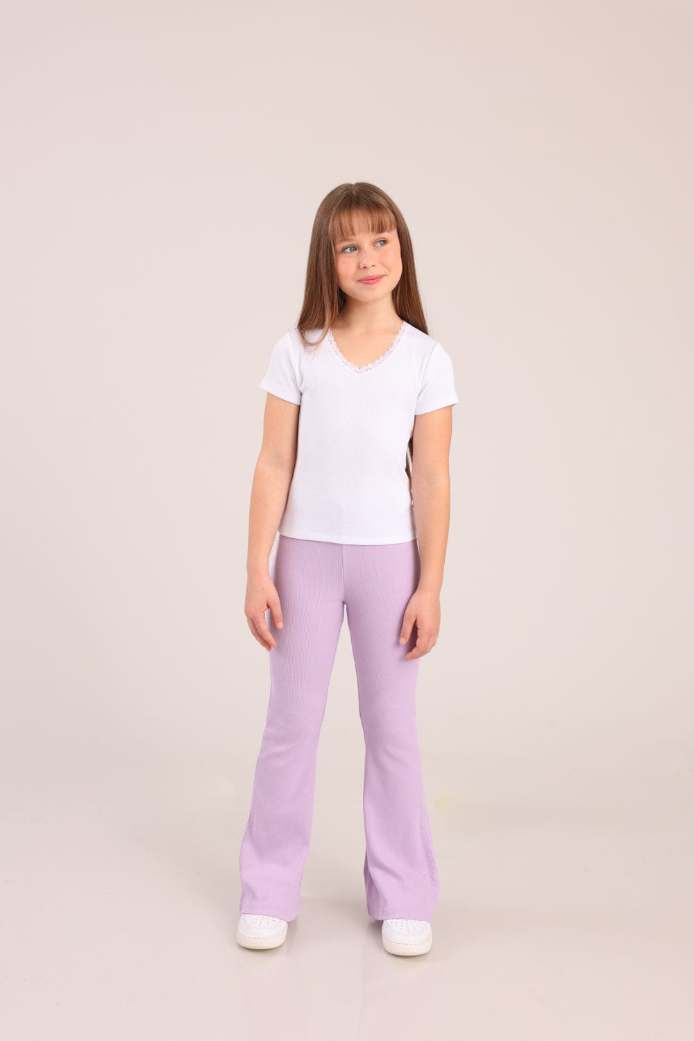 FOX בנות חולצה קצרה חולצת ריב חולצת ריב