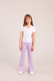 FOX בנות חולצה קצרה חולצת ריב חולצת ריב