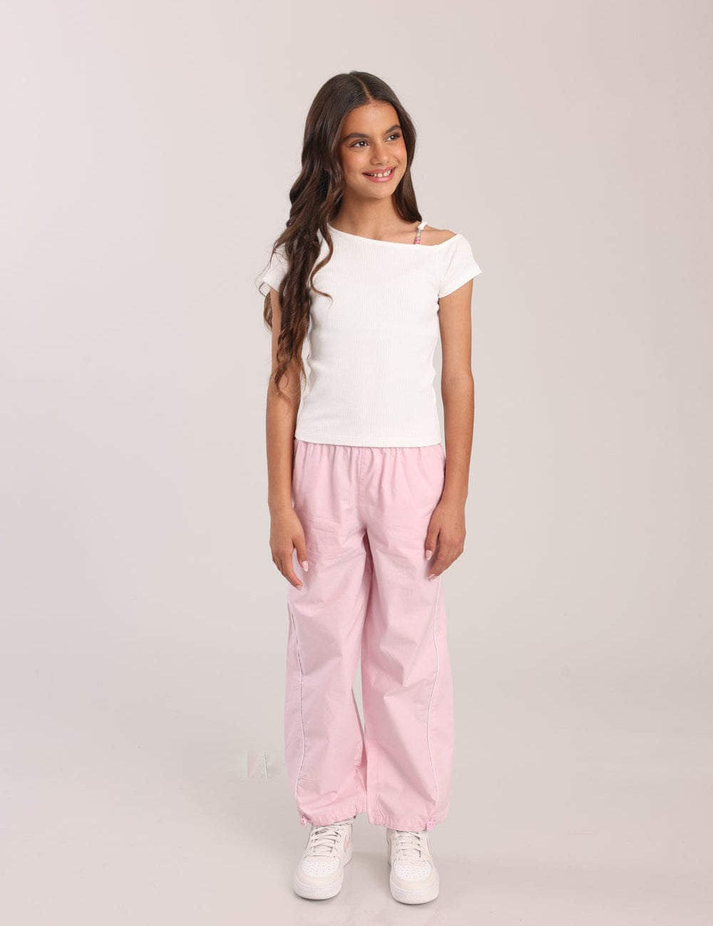 FOX בנות חולצה חולצה עם כתף אחת חולצה עם כתף אחת