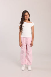 FOX בנות חולצה חולצה עם כתף אחת חולצה עם כתף אחת