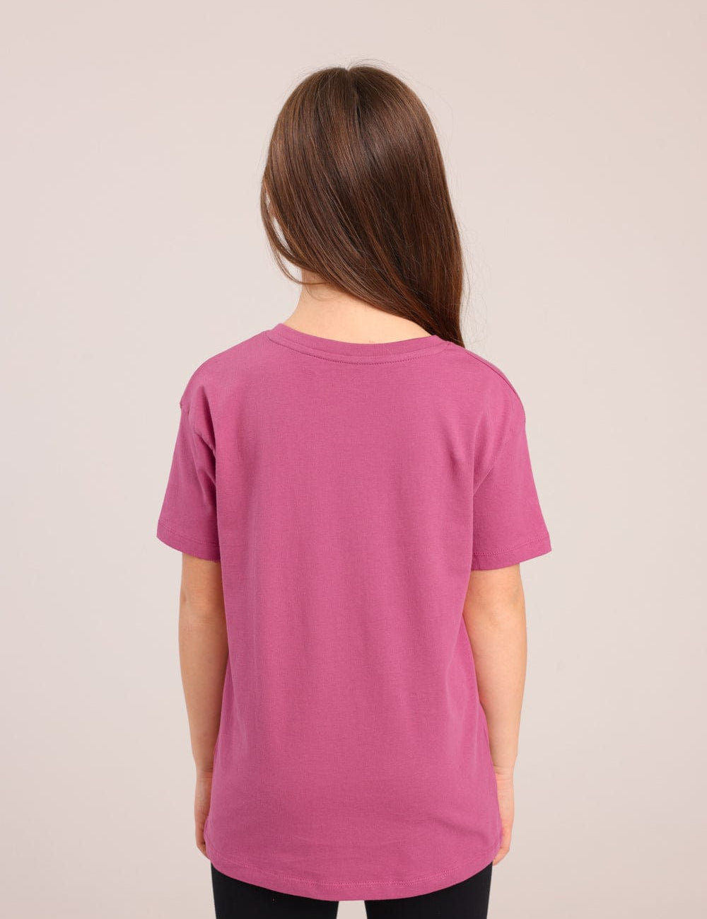 FOX בנות חולצה קצרה חולצת טריקו בייסיק אוברסייז צווארון V חולצת טריקו בייסיק אוברסייז צווארון V