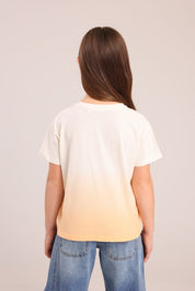 FOX בנות חולצה קצרה חולצה ממותגת סנופי חולצה ממותגת סנופי