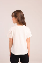 FOX בנות חולצה קצרה חולצה ממותגת סטיץ' דיסני חולצה ממותגת סטיץ' דיסני