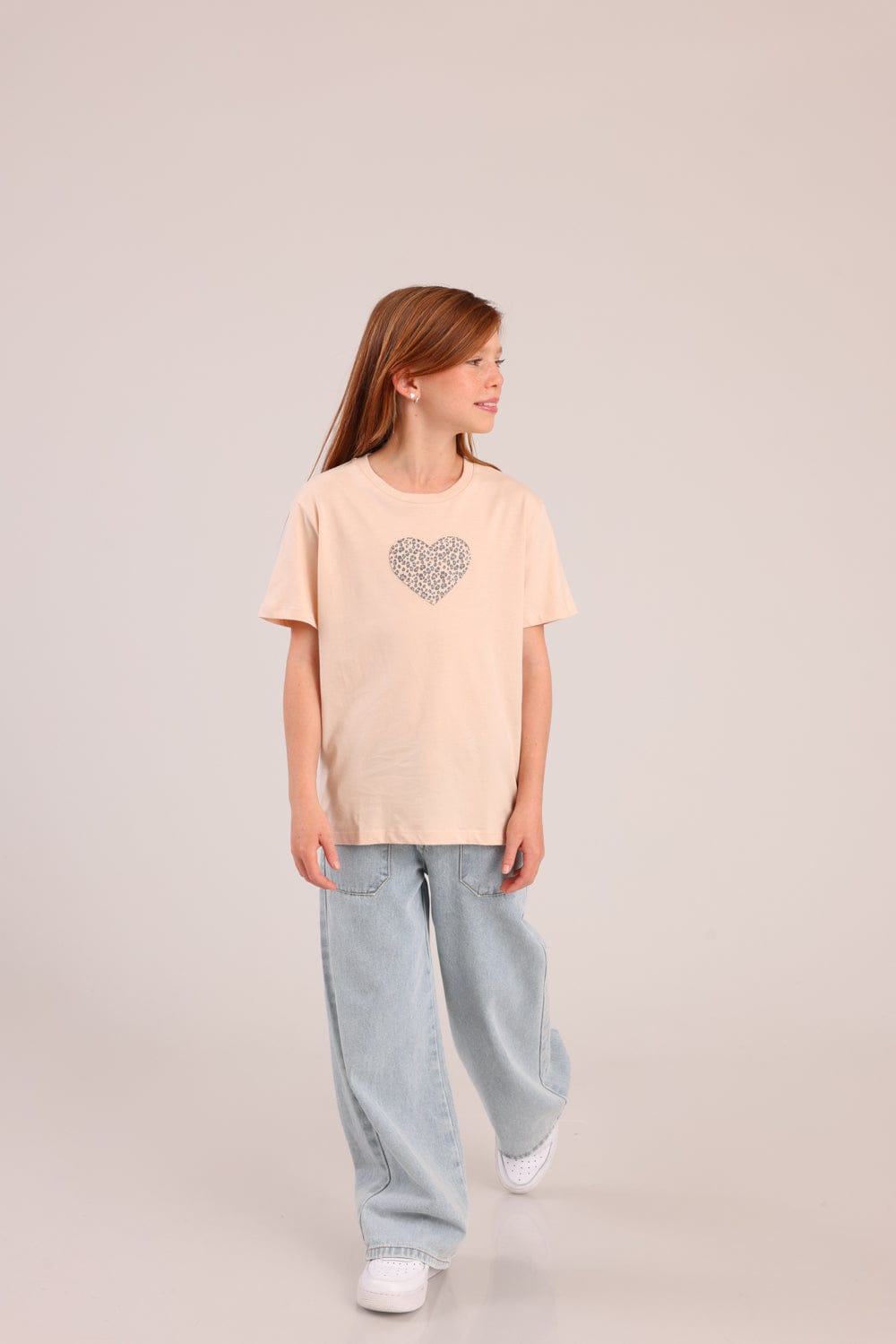 FOX בנות חולצה קצרה חולצה עם הדפס חולצה עם הדפס