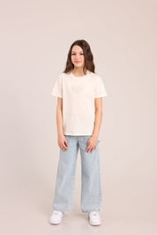 FOX בנות חולצה קצרה חולצה עם הדפס חולצה עם הדפס