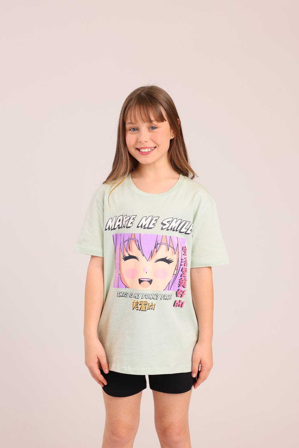 FOX בנות חולצה קצרה חולצה עם הדפס חולצה עם הדפס