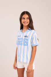 FOX בנות חולצה קצרה חולצה ממותגת סטיץ' דיסני חולצה ממותגת סטיץ' דיסני