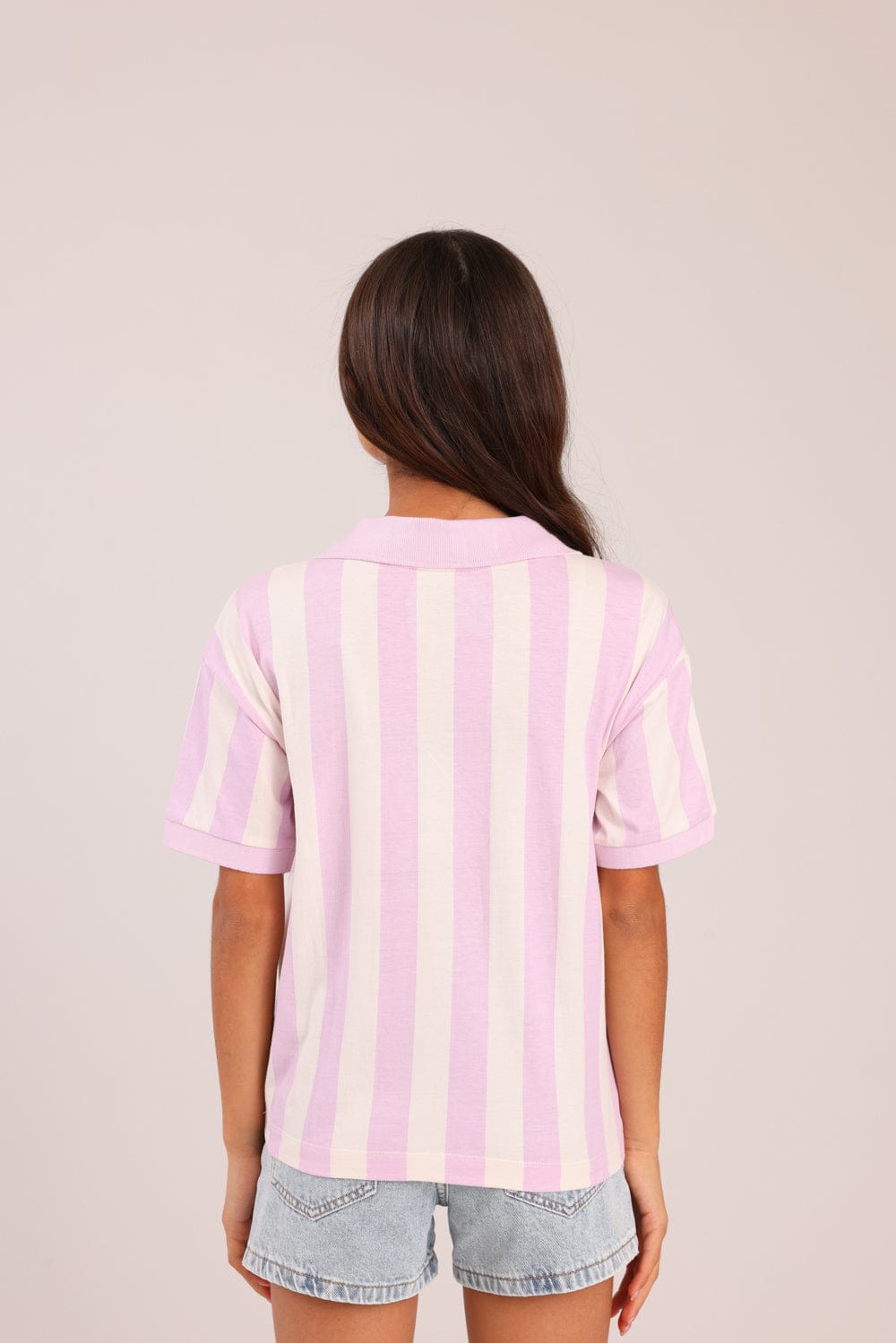 FOX בנות חולצה קצרה חולצה ממותגת סטיץ' דיסני חולצה ממותגת סטיץ' דיסני