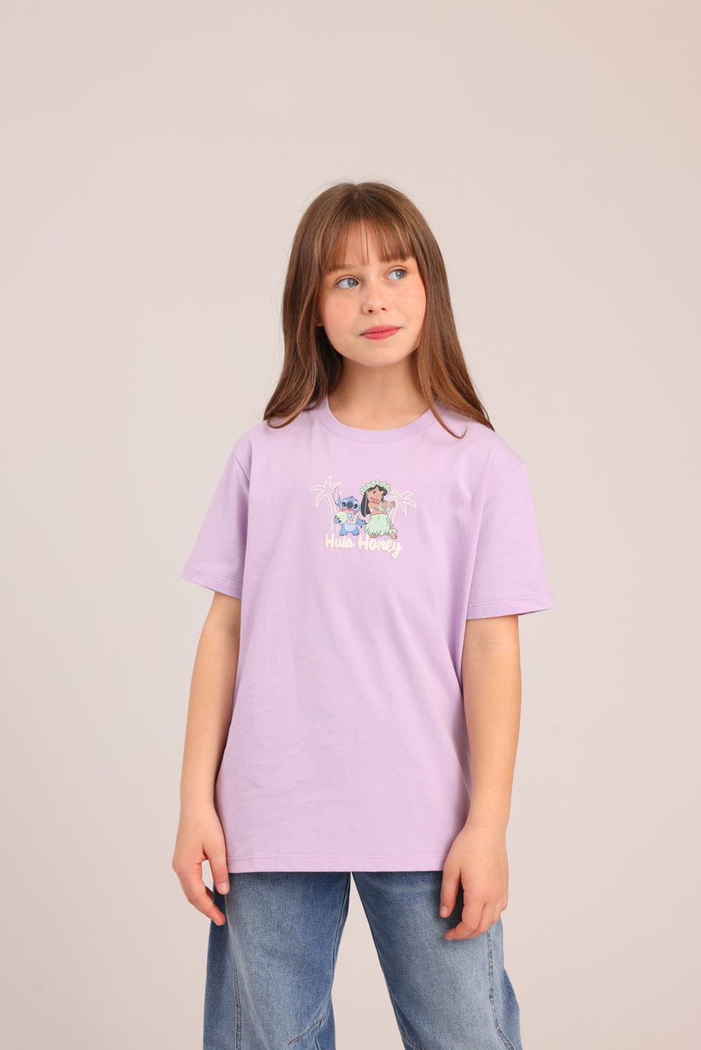 FOX בנות חולצה קצרה חולצה ממותגת דיסני חולצה ממותגת דיסני