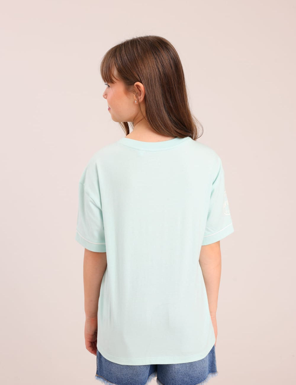 FOX בנות חולצה קצרה חולצה ממותגת סטיץ' דיסני חולצה ממותגת סטיץ' דיסני