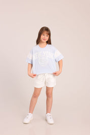 FOX בנות חולצה קצרה חולצה ממותגת NBA חולצה ממותגת NBA